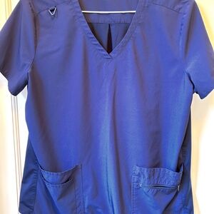 NAVY BLUE scrub top size XL medical nurse